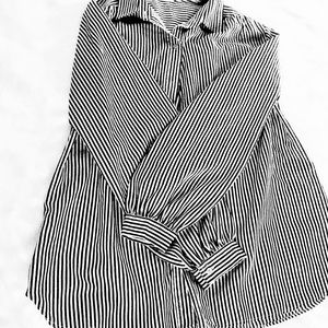 💌 Vintage Button Down Striped Blouse